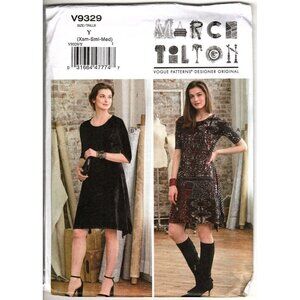 Vogue V9329 Misses XS to M Knit Marcy Tilton Dress Uncut Sewing Pattern